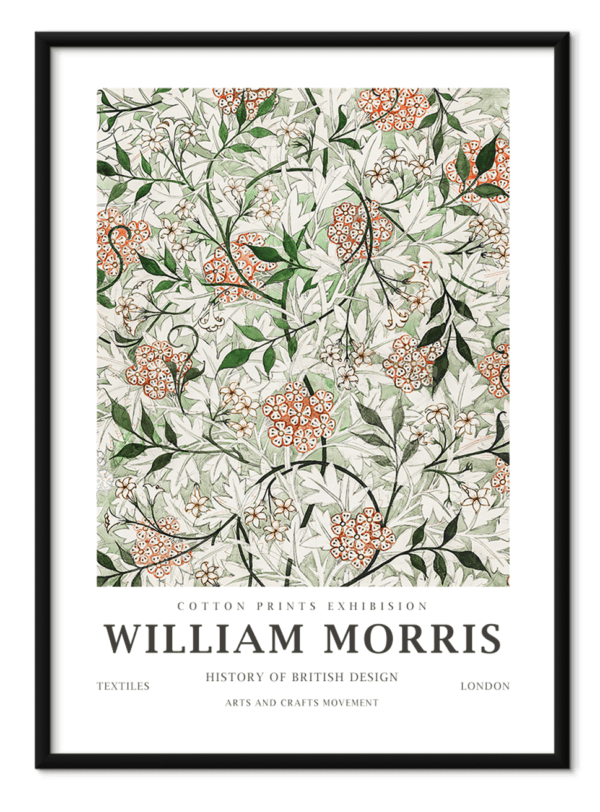 Free downloadable wall art from the William Morris collection titled Jasmine, download this wall art for free.