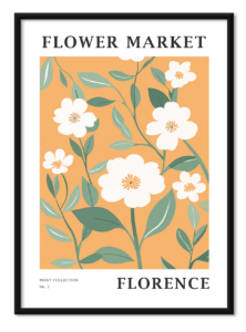 Free downloadable wall art from the Flower Market Series titled Florence, download this wall art for free.