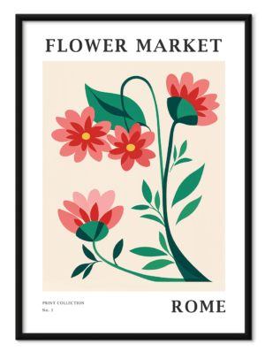 Free downloadable wall art from the Flower Market Series titled Rome, download this wall art for free.