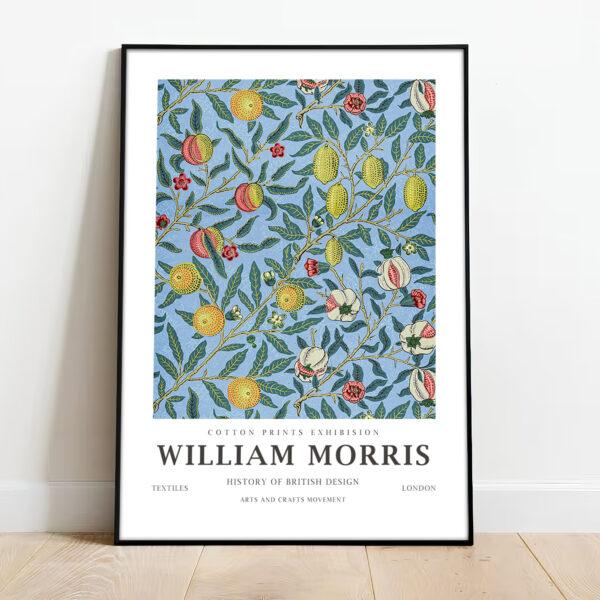 Free downloadable wall art from the William Morris collection titled Four Fruits, download this wall art for free.