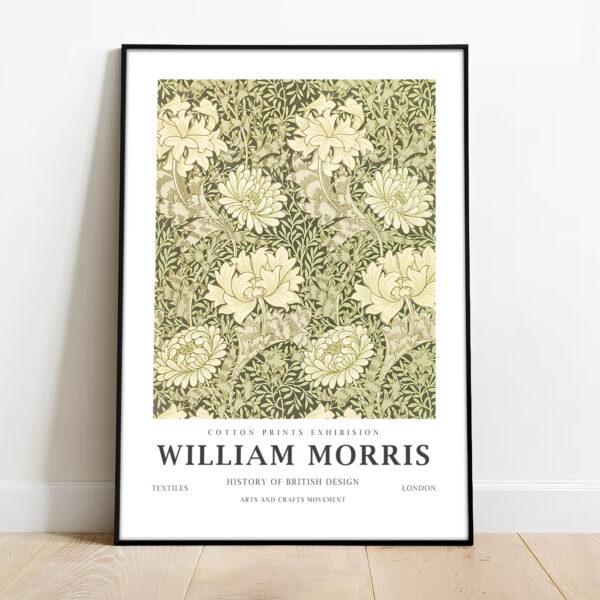 Free downloadable wall art from the William Morris collection titled Chrysanthemum, download this wall art for free.