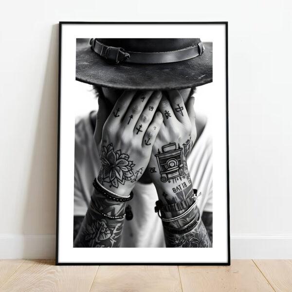 Free downloadable wall art print from the black and white collection, download this poster for free